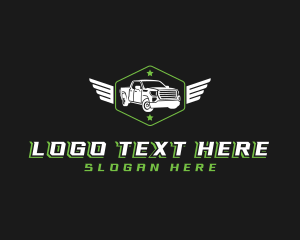 Automobile Mechanic Wings logo