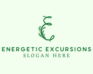 Natural Elegant Letter E logo design