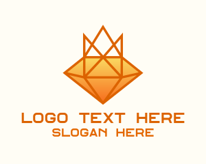 Geometric Diamond Crown logo