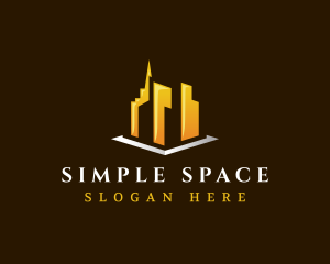 Minimalist City Buildings logo design