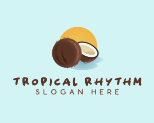 Coconut Sunset Tropical logo