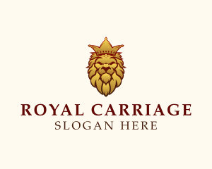 Royal Lion Crown logo design