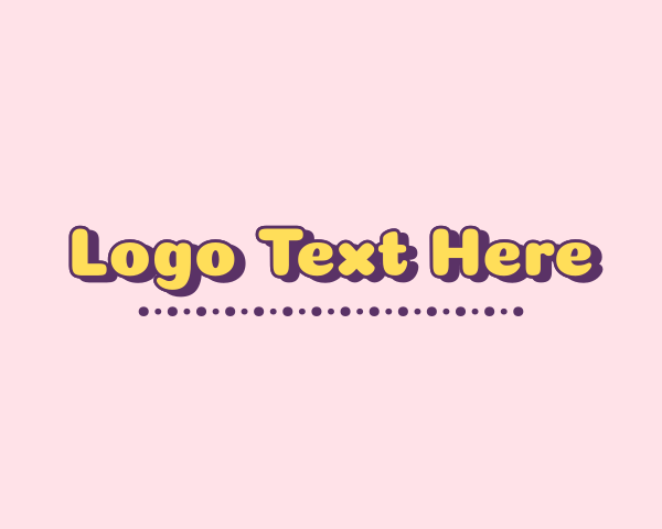 Cute Comic Wordmark logo