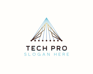 Pyramid Developer Tech logo design