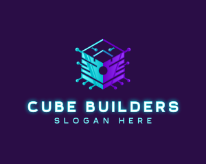 Circuit Cube Tech logo design