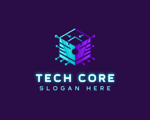 Circuit Cube Tech logo design