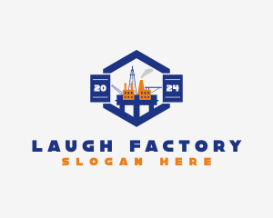 Oil Rig Refinery logo design