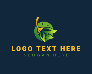 Leaf Broom Cleaning logo