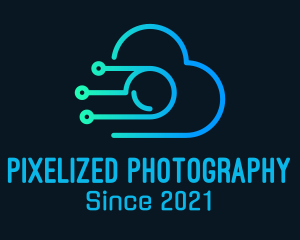 Cyber Cloud Camera logo design