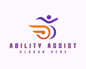 Wheelchair Disability Paralympic logo design