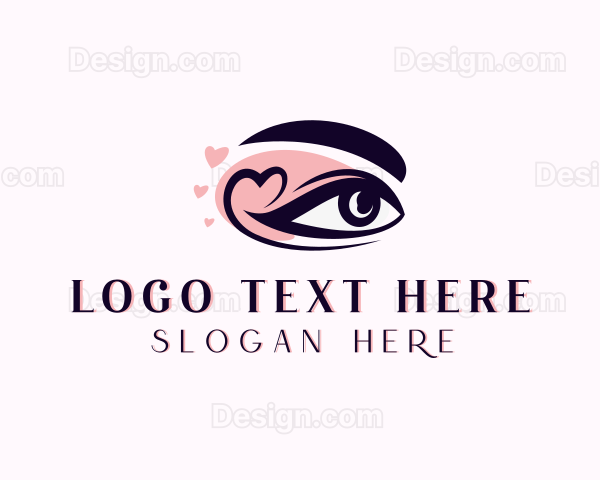 Heart Beauty Eyelash Logo