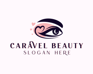 Heart Beauty Eyelash logo design