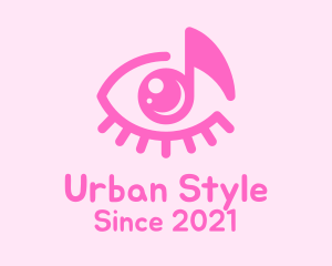 Pink Eye Music Note logo