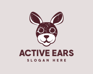 Rustic  Rabbit Animal logo design