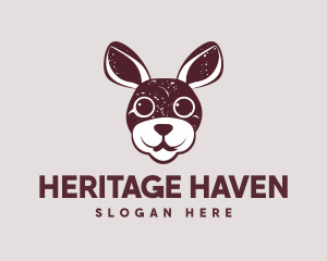 Rustic  Rabbit Animal logo design