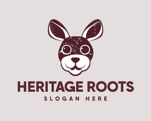 Rustic  Rabbit Animal logo design