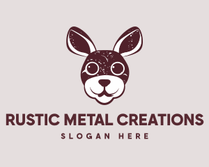 Rustic  Rabbit Animal logo design