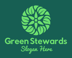 Green Herbal Lantern logo design