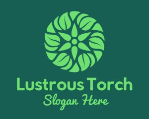 Green Herbal Lantern logo design