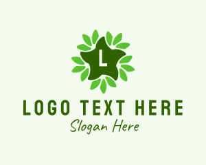 Organic Star Leaf Gardening Logo
