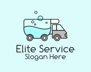 Laundry Service Truck  logo