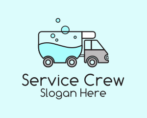 Laundry Service Truck  logo