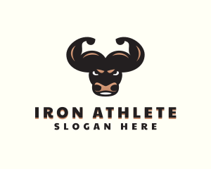 Muscle Bull Biceps logo design