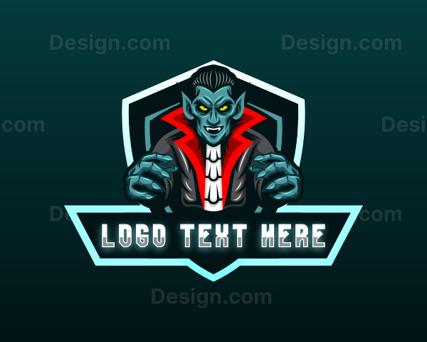 Vampire Dracula Gaming Logo