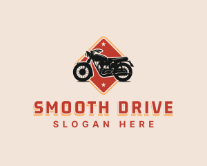 Cruiser Motorbike Driving logo design