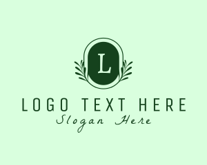 Nature Plant Wreath logo