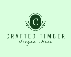 Nature Plant Wreath logo design