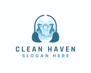 House Clean Janitor logo design