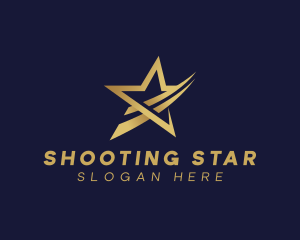 Elegant Swoosh Star logo design