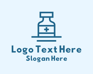 Medical Health Bottle Logo