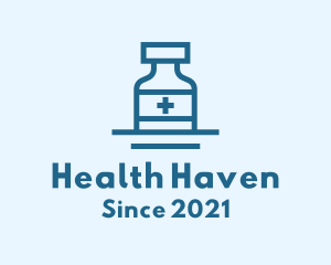 Medical Health Bottle logo design