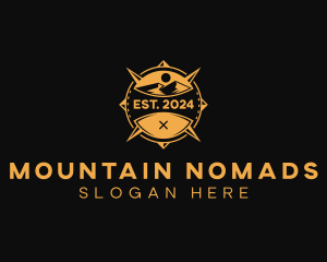 Mountain Compass Travel logo design