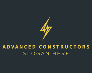 Energy Lightning Bolt logo design