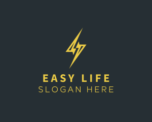 Energy Lightning Bolt logo design