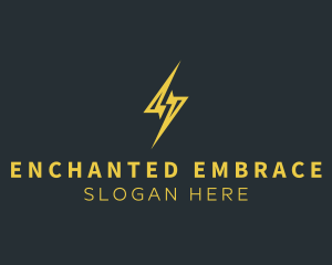 Energy Lightning Bolt logo design