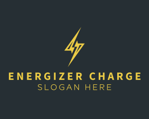 Energy Lightning Bolt logo design