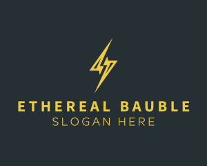 Energy Lightning Bolt logo design