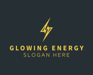 Energy Lightning Bolt logo design