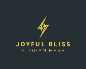 Energy Lightning Bolt logo design