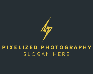 Energy Lightning Bolt logo design