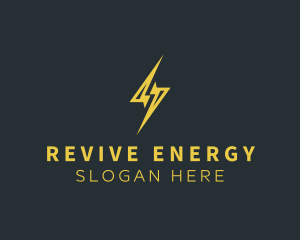 Energy Lightning Bolt logo design