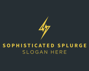 Energy Lightning Bolt logo design