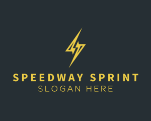 Energy Lightning Bolt logo design