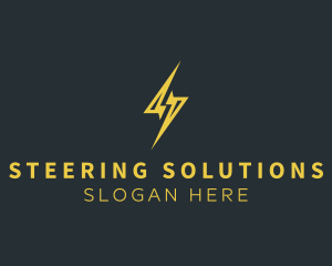 Energy Lightning Bolt logo design