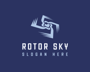 Rotorcraft CCTV Drone logo design