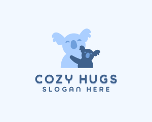 Baby Koala Hug  logo design
